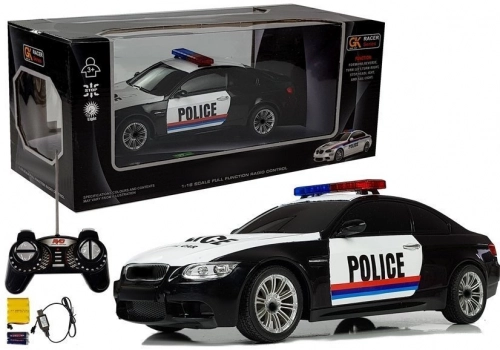 Mašīna ar pulti Police 1:18 White