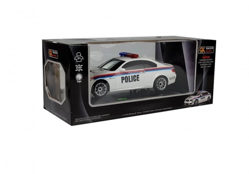 Mašīna ar pulti Police 1:18 White