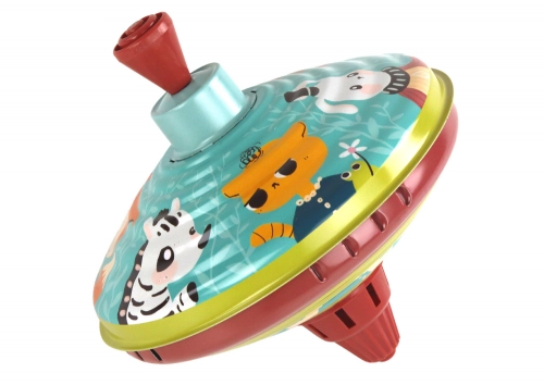 Metal Spinning Top Animals Toy Traditional