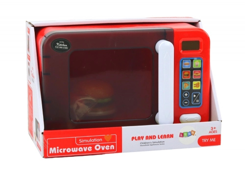 Microwave Oven Toy Microwave Red Accessories