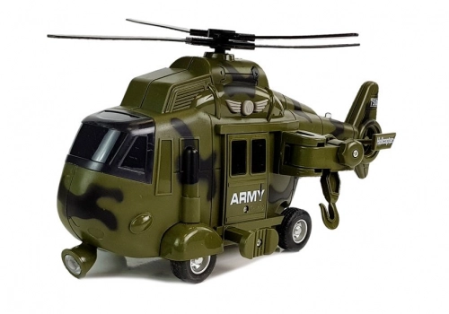 Military Rescue Helicopter 1:16 Hook Sound Light
