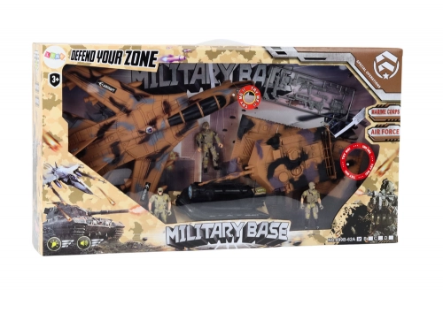 Military Set Military Tank Jet Soldiers Sound Lights