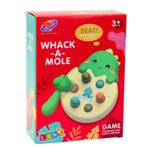 Mini Whack A Mole Dinosaur Egg Skill Game Green