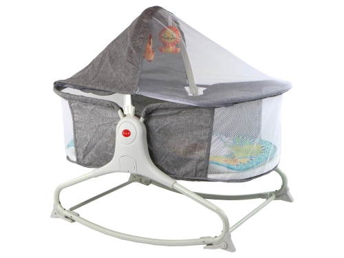 Multifunctional Bed Rocker 2in1 Children's Mat Sounds Vibrations Gray