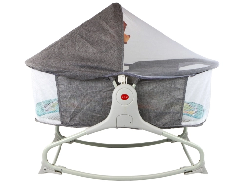 Multifunctional Bed Rocker 2in1 Children's Mat Sounds Vibrations Gray