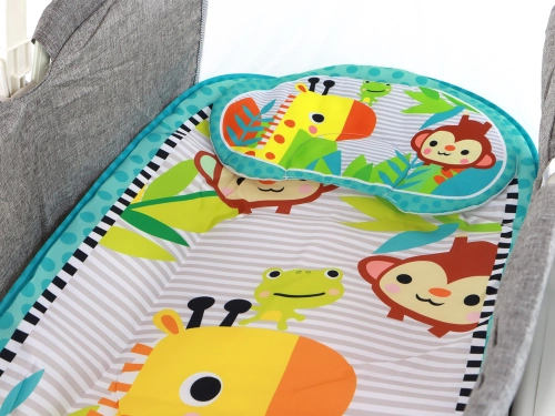 Multifunctional Bed Rocker 2in1 Children's Mat Sounds Vibrations Gray