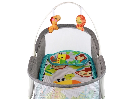 Multifunctional Bed Rocker 2in1 Children's Mat Sounds Vibrations Gray