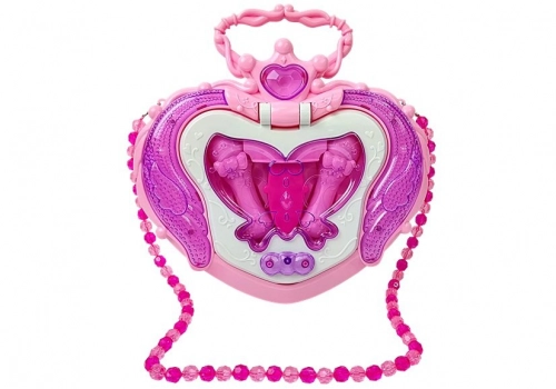 Music Box on Stand Microphone Speaker Pink