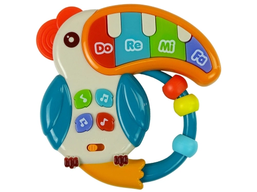 Musical Pianino Parrot Sounds Lights Beads