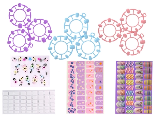 Nail Painting Set Moulder Lamp File Brocades