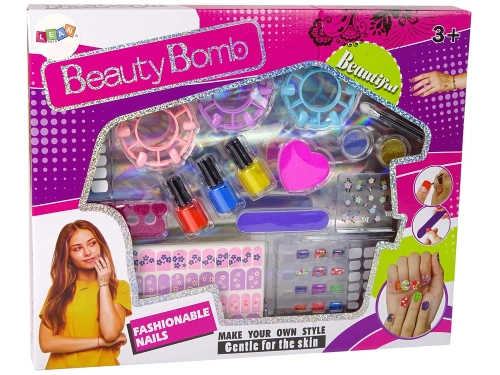 Nail Painting Set Nail Lacquers Stickers Patterns Glitters