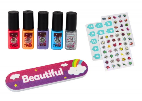 Nail Styling Set Manicure Varnishes Stickers Dryer