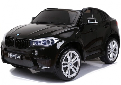 Divvietīgs bērnu elektromobilis BMW X6M Black Painting