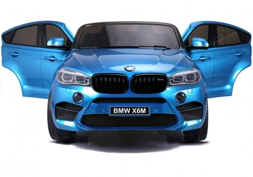 Divvietīgs bērnu elektromobilis NEW BMW X6M Blue Painting