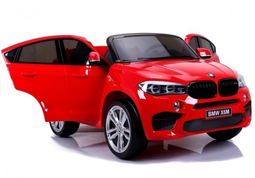 Divvietīgs bērnu elektromobilis BMW X6M Red