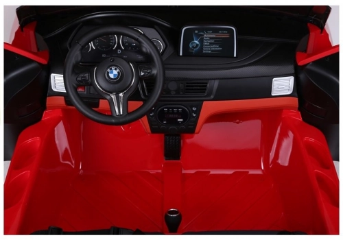 Divvietīgs bērnu elektromobilis BMW X6M Red