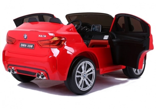 Divvietīgs bērnu elektromobilis BMW X6M Red