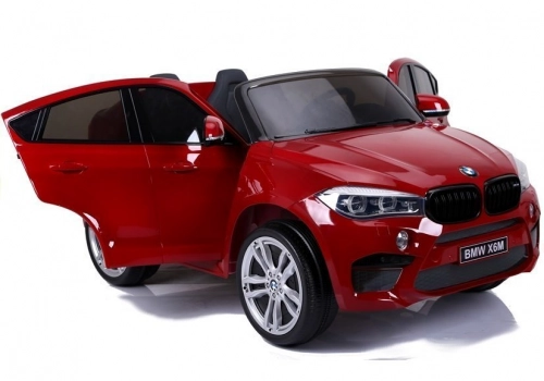 Divvietīgs bērnu elektromobilis BMW X6M Red Painting