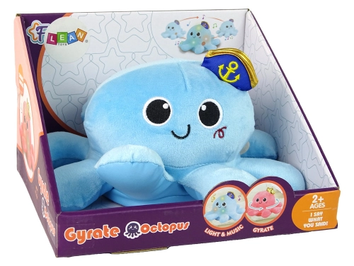 Octopus Mascot Lights Sounds Blue