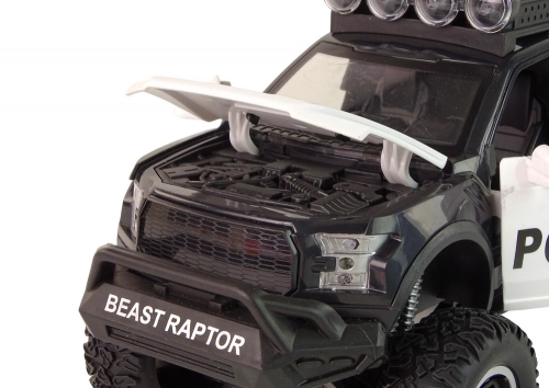 Offroad Vehicle Raptor Police Opening Door Sound Light