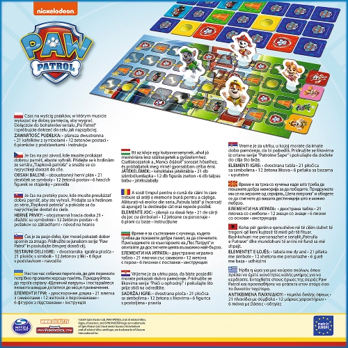 Paw Patrol Pup Race Boardgame Trefl 02579