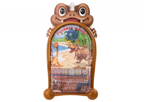 Pinball Arcade Game Dinosaurs Brown Stand