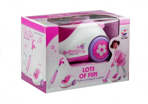 Pink Realistic Vacuum Cleaner 2 Nozzles