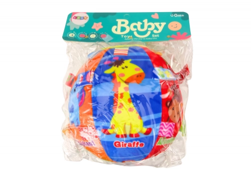 Plush Ball Soft Sensory Educational Animal Rattle 18cm