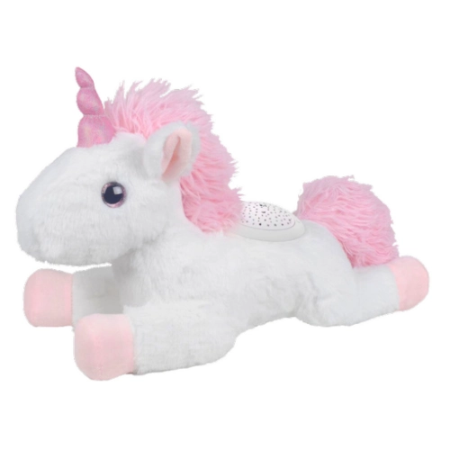 Plush Unicorn Sleeping Cuddly Toy Projector Sound