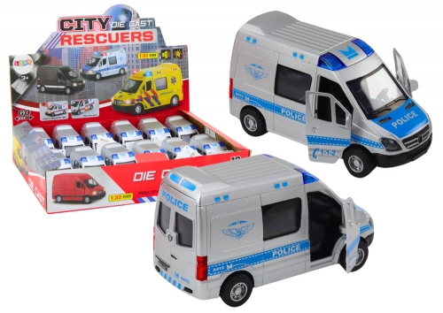 Police Car 1:32 Opening Doors Lights Sounds Drive
