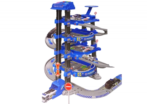 Police Four Level Car Park 1:64 Vehicles Sound Lights