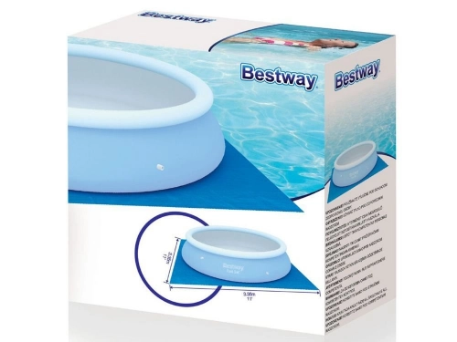 Protective mat under the Bestway 58001 swimming pool