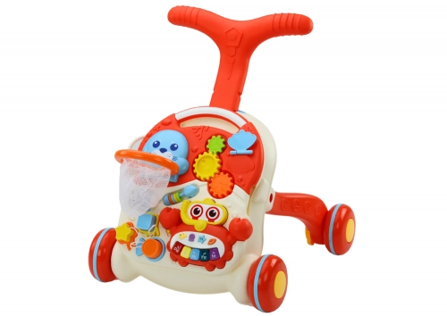 Push Toy Interactive Educational Table 2in1 Red