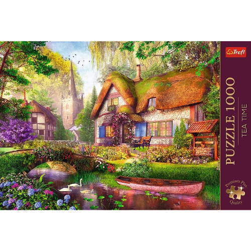 Puzzle - 1000 Premium Plus - Tea Time: A cottage in the forest Trefl 10804