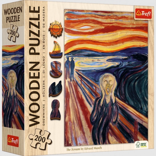 Puzzle - 200 Wooden Puzzle - Scream - Trefl 20252