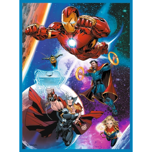 Puzzle - 2in1 + memos Heroes in action Marvel The Avengers Trefl 93333