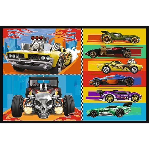 Puzzle - 2x70 - Cars - Hot Wheels Trefl 34442