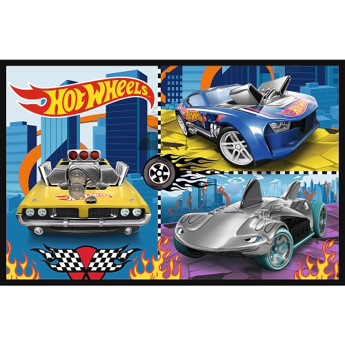 Puzzle - 2x70 - Cars - Hot Wheels Trefl 34442
