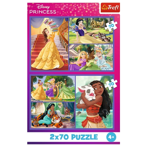 Puzzle - 2x70 - Fairytale Days - Disney Princess 34440