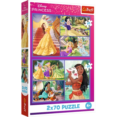 Puzzle - 2x70 - Fairytale Days - Disney Princess 34440