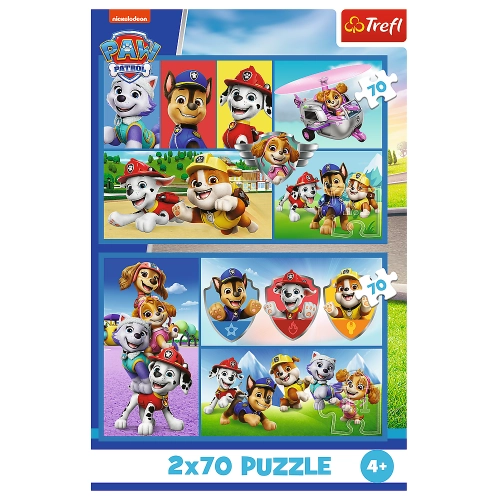 Puzzle - 2x70 - Paw Patrol rules Trefl 34441