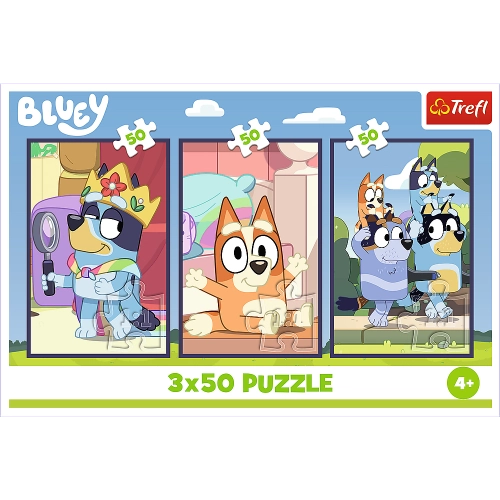 Puzzle - 3x50 - Bluey Family Trefl 34890