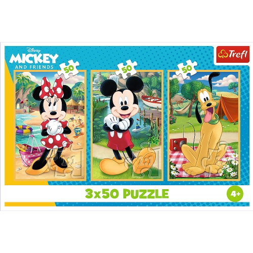Puzzle - 3x50 - Mice on vacation Disney Trefl 34881