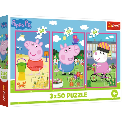 Puzzle - 3x50 - The power of friendship / Peppa PigMix 70% 34877