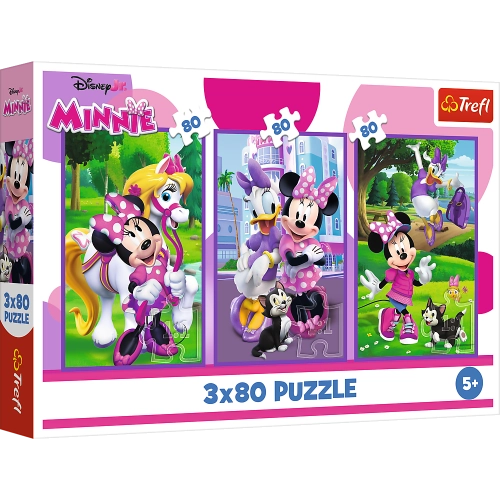 Puzzle - 3x80 - Minnie and friends - Disney Minnie Trefl 34889