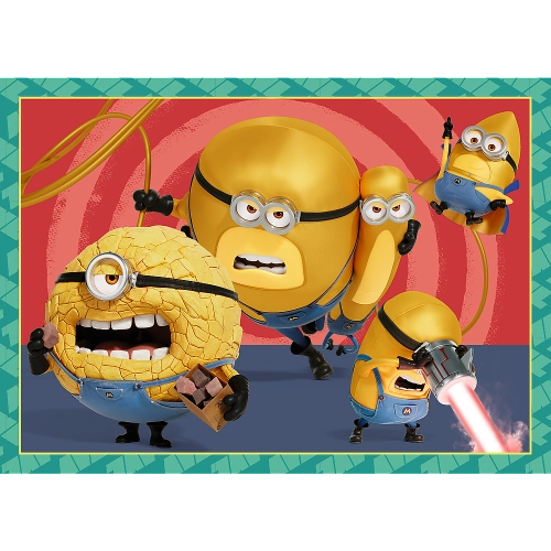 Puzzle - 4 in 1 - Crazy Minions Trefl 34648
