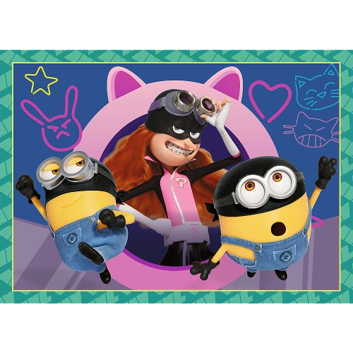 Puzzle - 4 in 1 - Crazy Minions Trefl 34648
