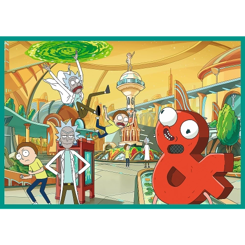 Puzzle - 4x250 - The crazy world of Rick and Morty - Warner Rick and Morty Trefl 13338