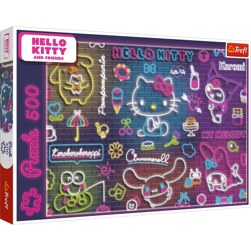 Puzzle - 500 - Neon Hello Kitty Trefl 37523