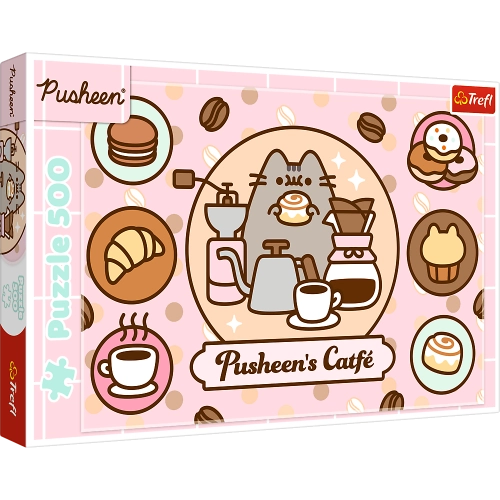 Puzzle - 500 - Pusheen in the cafe Trefl 37528